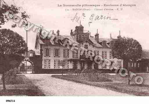 Ville de RADON, carte postale ancienne