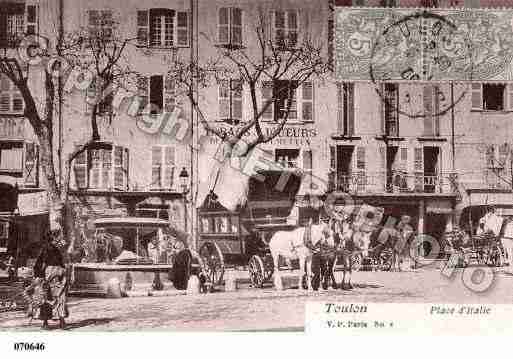 Ville de TOULON, carte postale ancienne