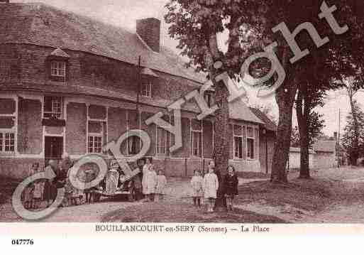 Ville de BOUILLANCOURTENSERY, carte postale ancienne