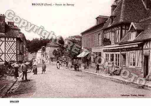 Ville de BROGLIE, carte postale ancienne