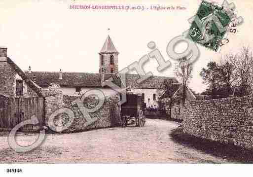 Ville de D'HUISSONLONGUEVILLE, carte postale ancienne