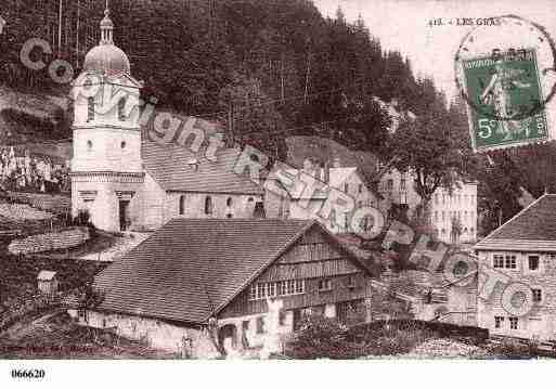 Ville de GRAS(LES), carte postale ancienne