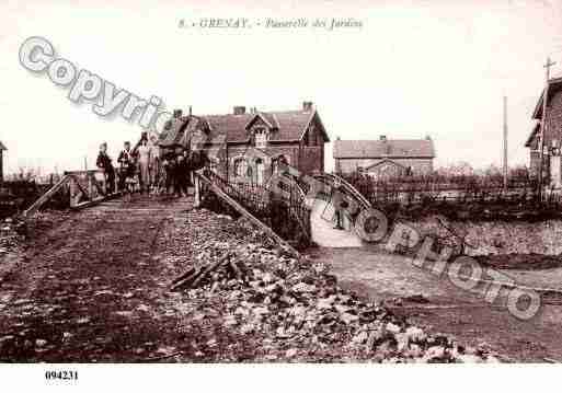 Ville de GRENAY, carte postale ancienne