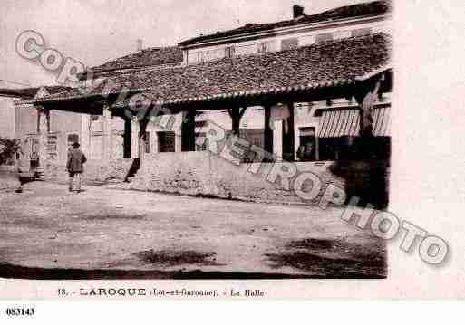 Ville de LAROQUETIMBAUT, carte postale ancienne