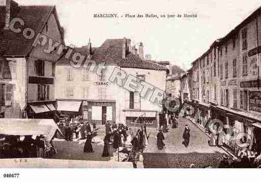 Ville de MARCIGNY, carte postale ancienne
