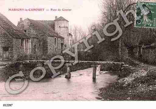 Ville de MARIGNYLECAHOUET, carte postale ancienne