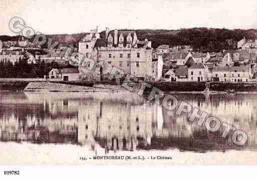 Ville de MONTSOREAU, carte postale ancienne