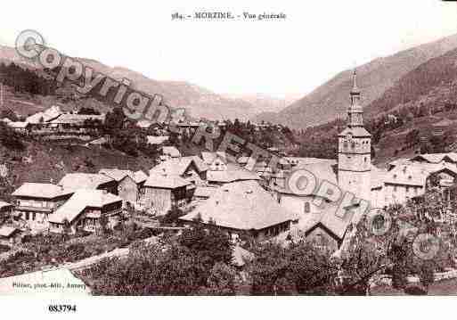 Ville de MORZINE, carte postale ancienne