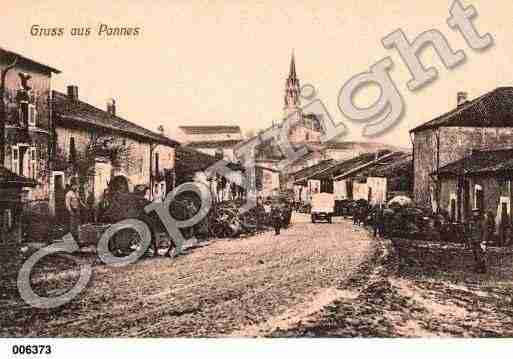 Ville de PANNES, carte postale ancienne