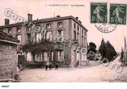 Ville de SAINTGENESTLERPT, carte postale ancienne