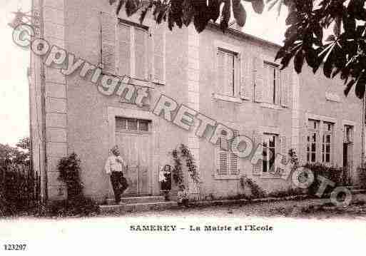 Ville de SAMEREY, carte postale ancienne