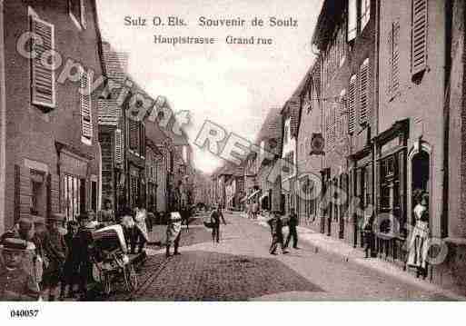 Ville de SOULTZ, carte postale ancienne