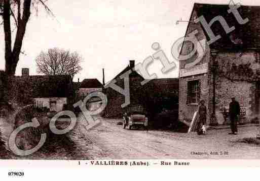 Ville de VALLIERES, carte postale ancienne