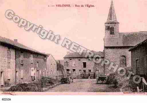 Ville de VELOSNES, carte postale ancienne