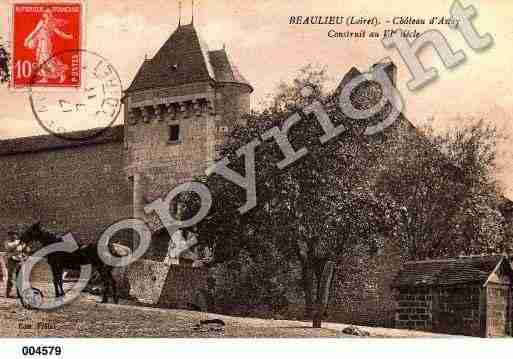 Ville de BEAULIEU, carte postale ancienne