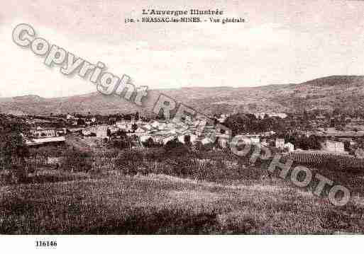 Ville de BRASSACLESMINES, carte postale ancienne