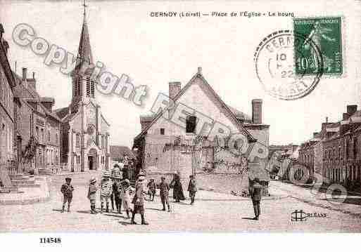 Ville de CERNOYENBERRY, carte postale ancienne