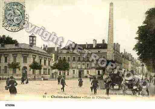 Ville de CHALONSURSAONE, carte postale ancienne