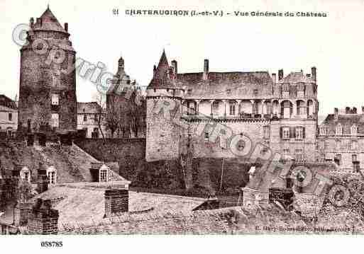 Ville de CHATEAUGIRON, carte postale ancienne