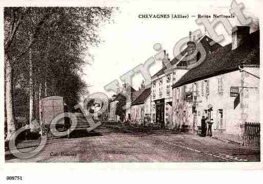 Ville de CHEVAGNES, carte postale ancienne