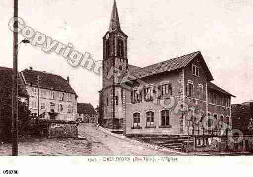 Ville de DRULINGEN, carte postale ancienne