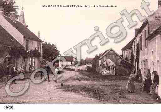 Ville de MAROLLESENBRIE, carte postale ancienne