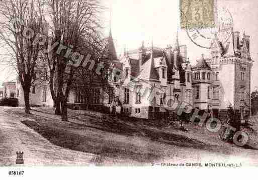 Ville de MONTS, carte postale ancienne