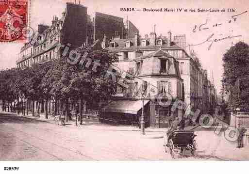 Ville de PARIS4, carte postale ancienne