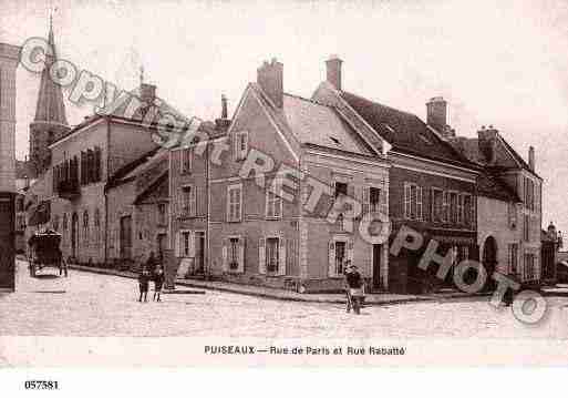 Ville de PUISEAUX, carte postale ancienne