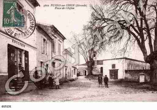 Ville de PUJOLSSURCIRON, carte postale ancienne