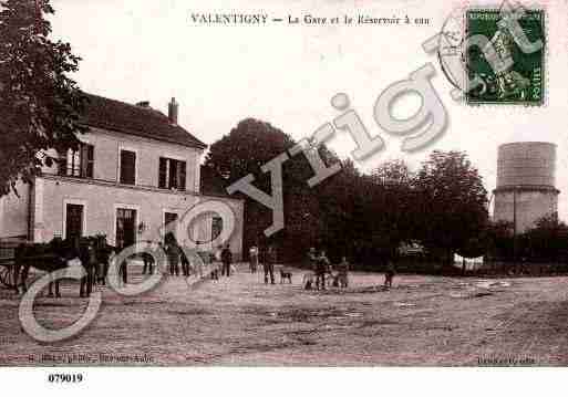 Ville de VALLENTIGNY, carte postale ancienne