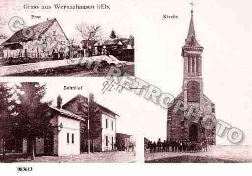 Ville de WERENTZHOUSE, carte postale ancienne