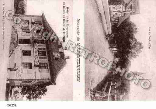 Ville de WERENTZHOUSE, carte postale ancienne