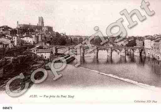 Ville de ALBI, carte postale ancienne