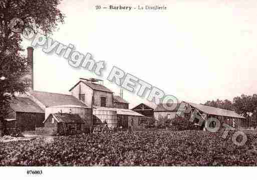 Ville de BARBERY, carte postale ancienne