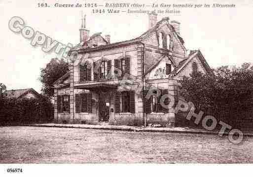 Ville de BARBERY, carte postale ancienne