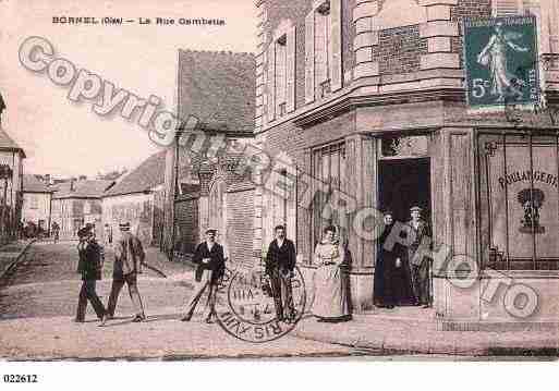 Ville de BORNEL, carte postale ancienne