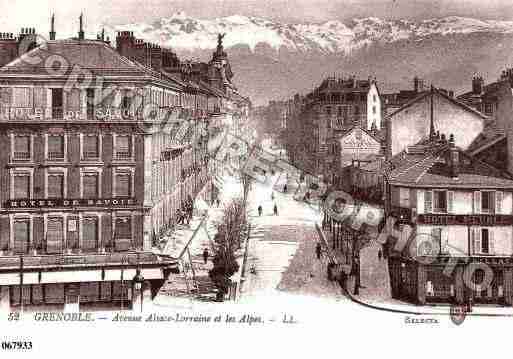 Ville de GRENOBLE, carte postale ancienne