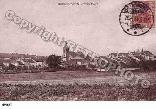 Ville de GUENANGE, carte postale ancienne