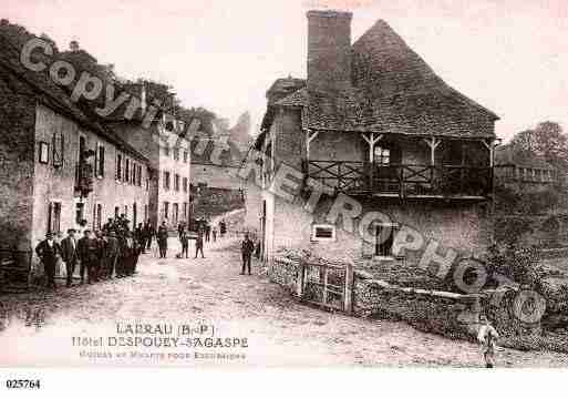 Ville de LARRAU, carte postale ancienne