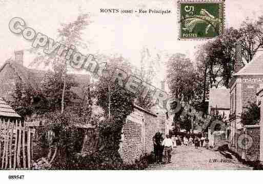 Ville de MONTS, carte postale ancienne