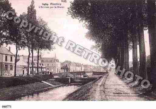 Ville de PONTIVY, carte postale ancienne