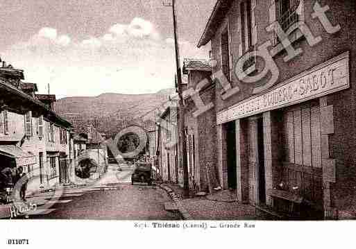 Ville de THIEZAC, carte postale ancienne