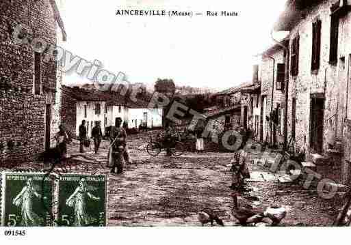 Ville de AINCREVILLE, carte postale ancienne