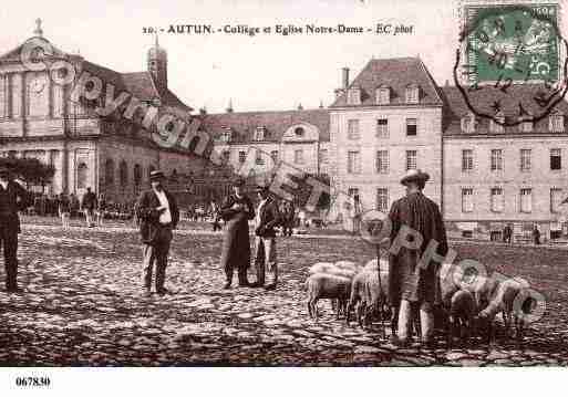 Ville de AUTUN, carte postale ancienne