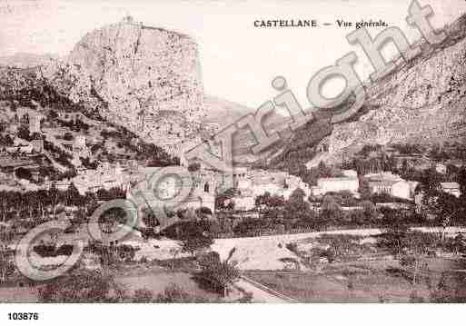 Ville de CASTELLANE, carte postale ancienne