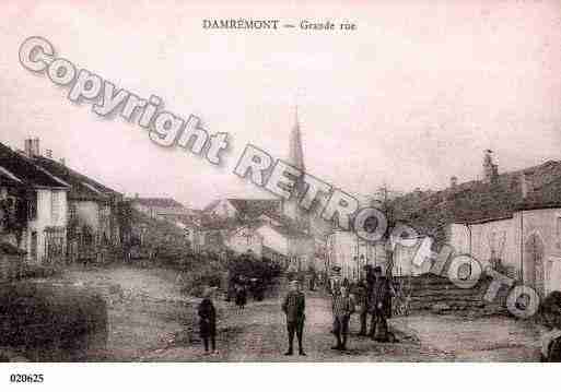 Ville de DAMREMONT, carte postale ancienne