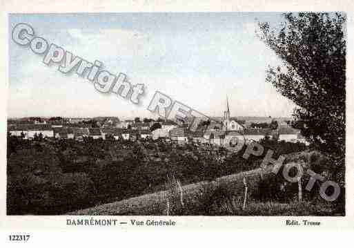 Ville de DAMREMONT, carte postale ancienne