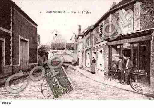 Ville de DANNEMOIS, carte postale ancienne