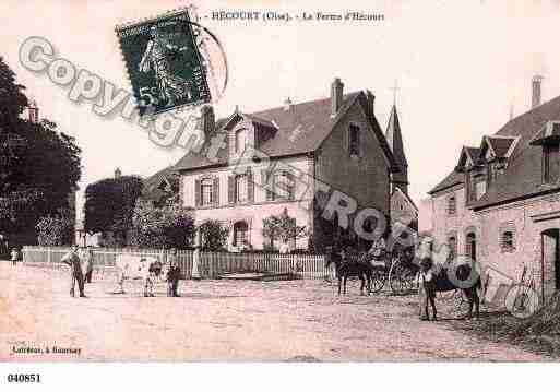 Ville de HECOURT, carte postale ancienne